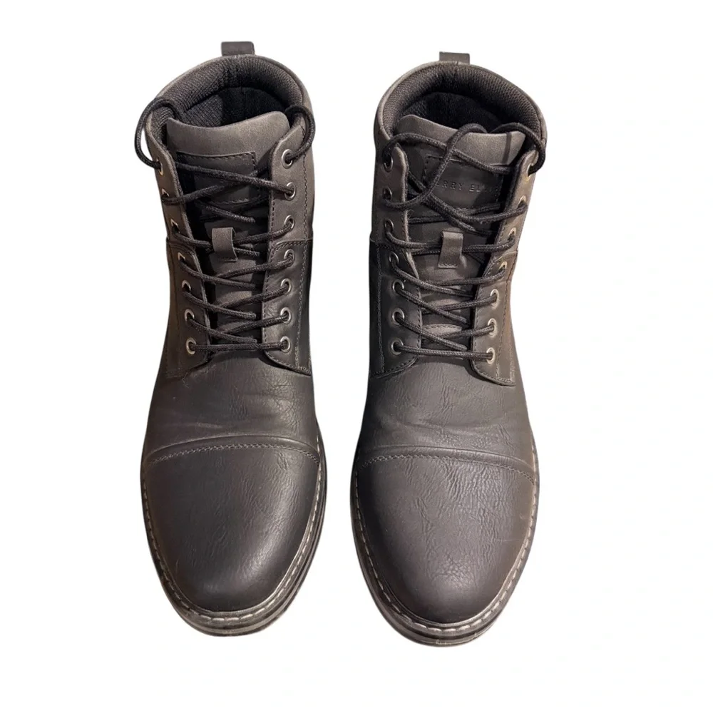 Perry Ellis Redding Men’s Cap Toe Lace Up Ankle Boots Size 12